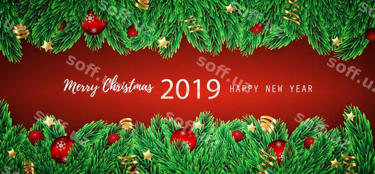Baxromli Rojdestvo tabrik kartasi orqa fonda | Merry christmas greeting card background 1