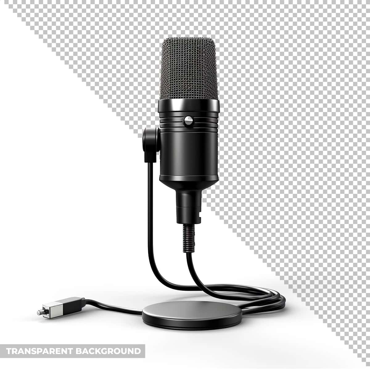 Psd mikrofon fonsiz izolyatsiya qilingan | Psd microphone isolated without background 1