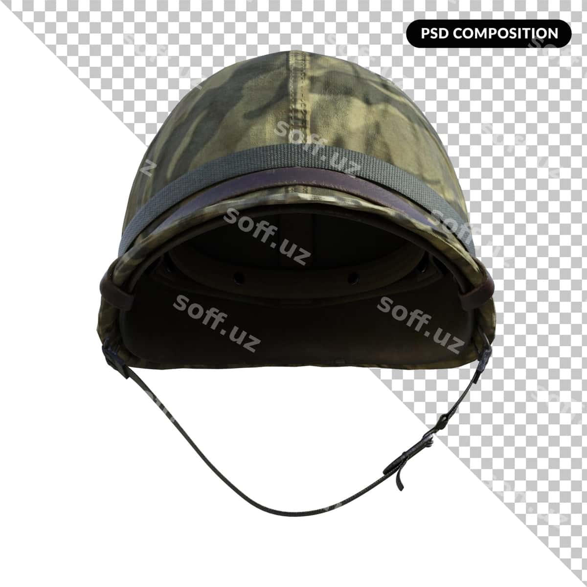 Himoyadorasmi askar qilindi 3d | Military helmet isolated 3d 1