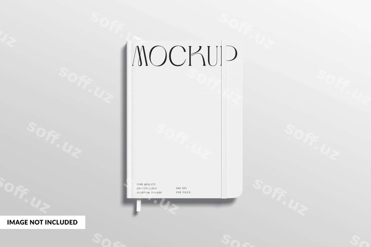 Mockup deb yozilgan maket kitob | Mockup book that says mockup 1