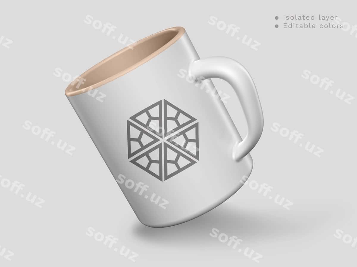Zamonaviy choyon namunasi | Modern mug mockup 1