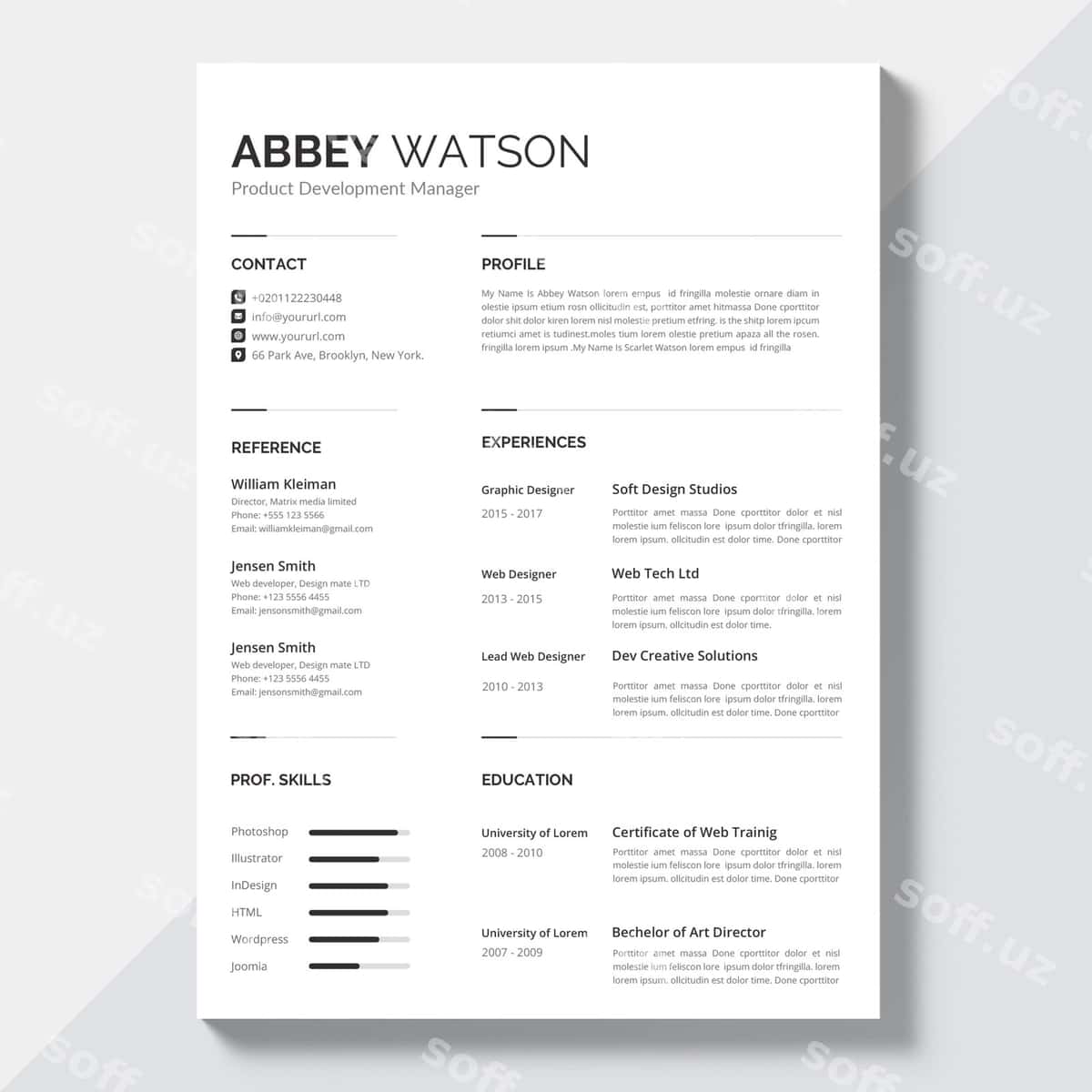 Zamonaviy rezyume | Modern resume 1