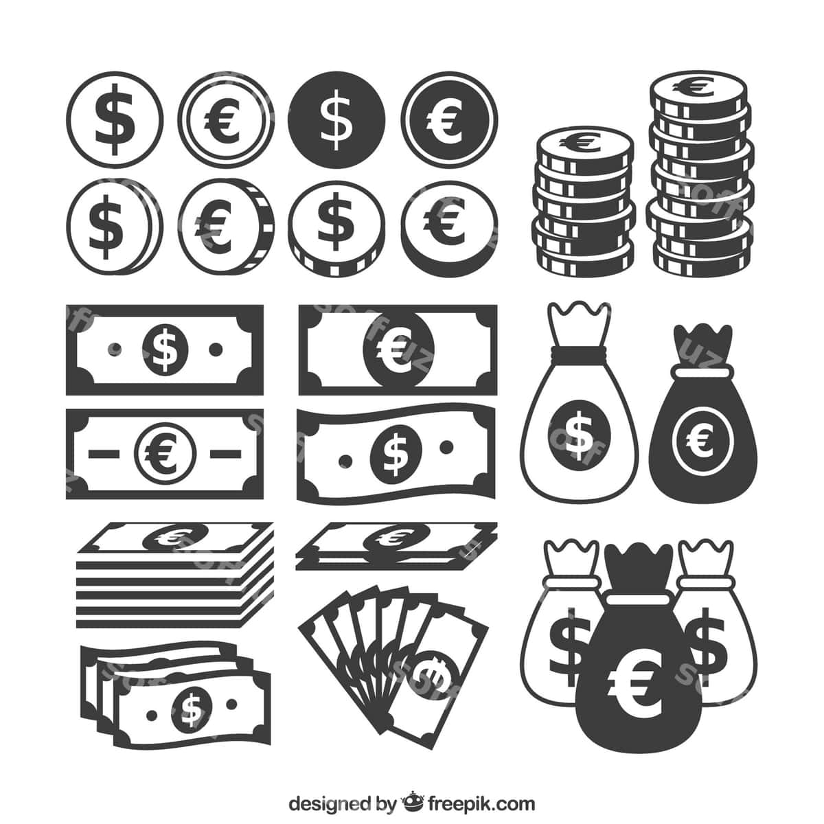 Pul ikonkalar | Money icons 1