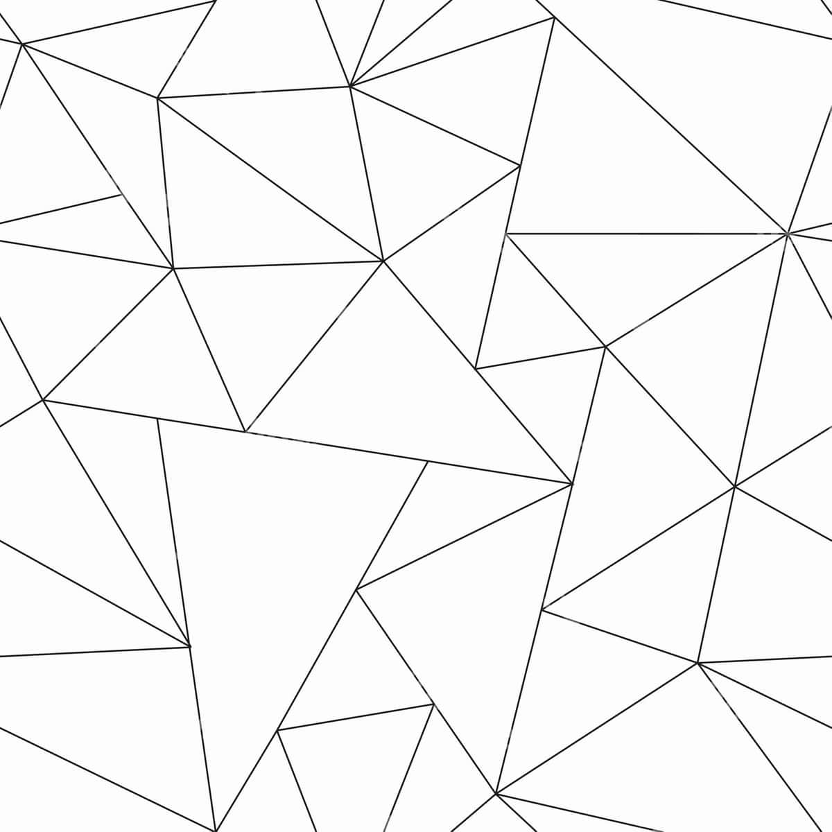 Monokrom uchburchak seamsiz naqshi | Monochrome triangle seamless pattern 1