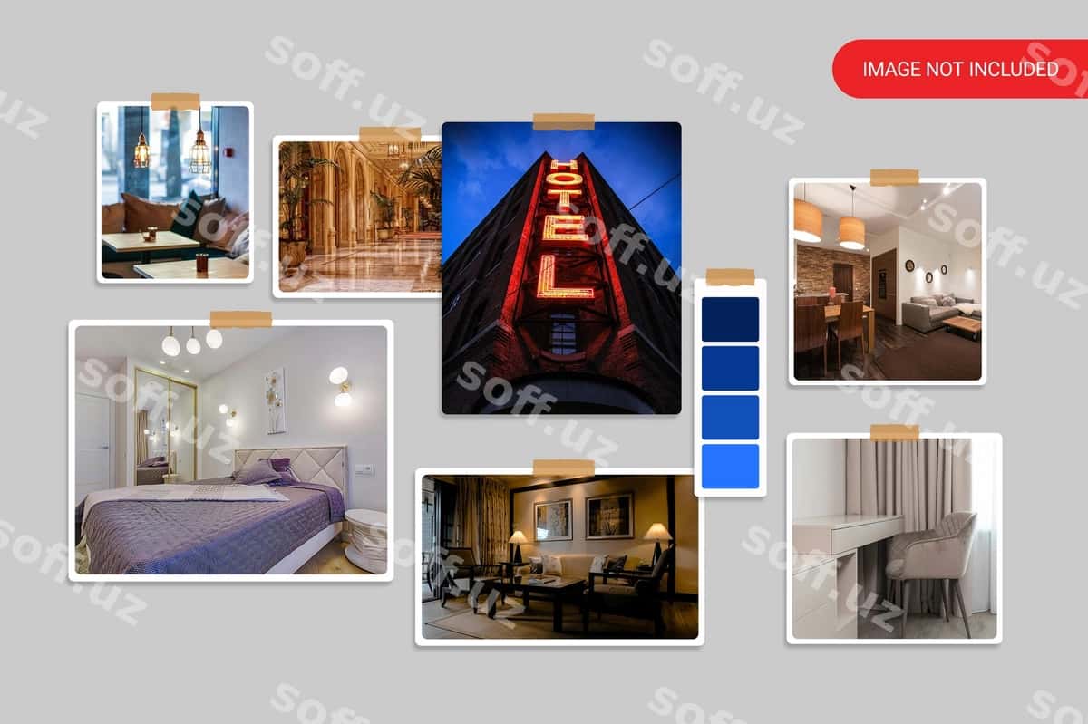 Mood doskasi prototipi | Mood board mockup 1