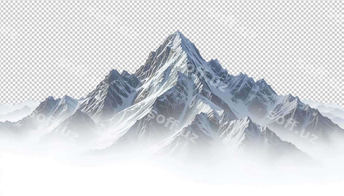 Todirg‘ali png shaffoflik | Mountain isolated transparency png 1