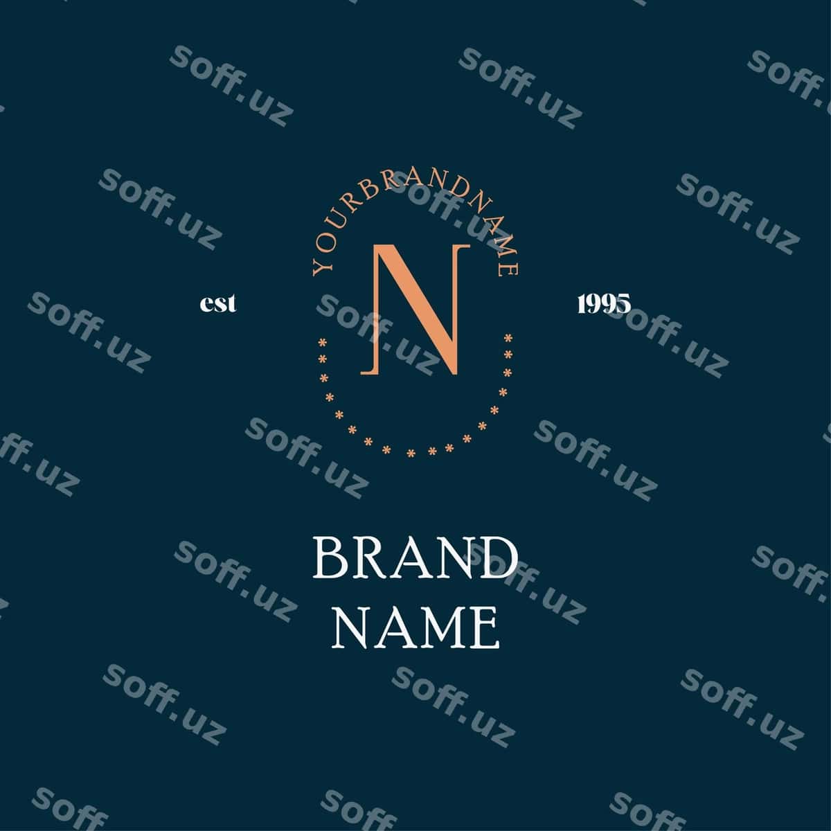 N oltin rangli hashamatli logotip | N gold luxury logo 1