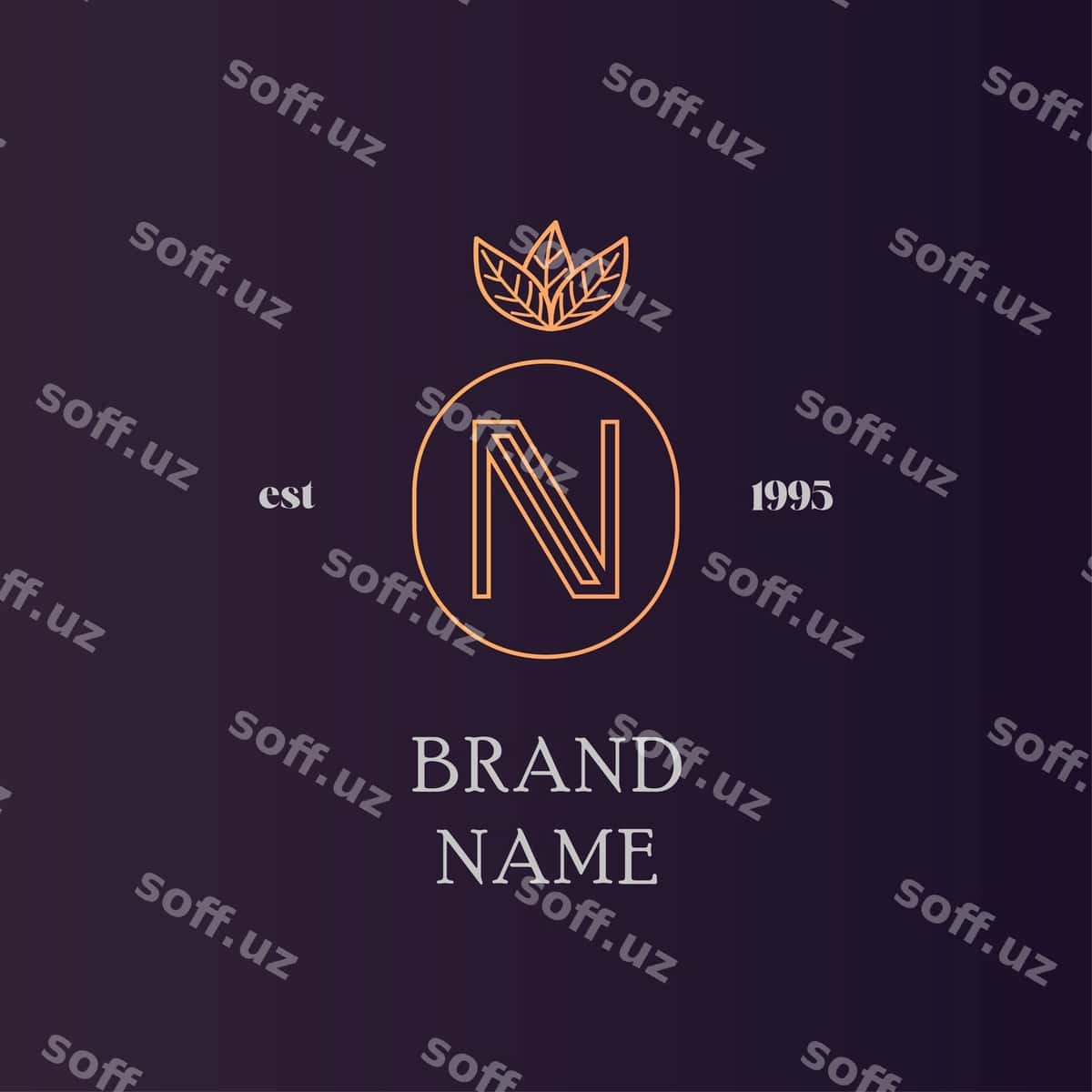 N oltin rangli hashamatli logotip | N gold luxury logo 1