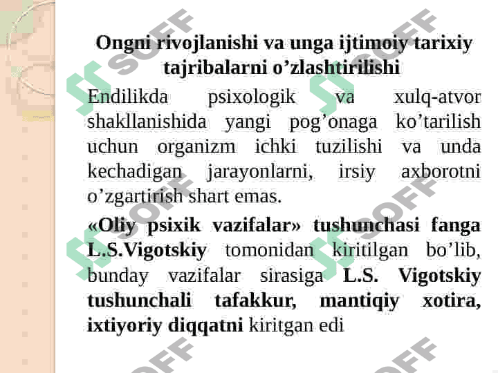 Inson psixikasini ontogenezda rivojlanishi 2