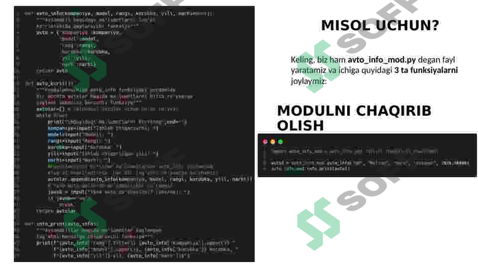 Pythonda modullar(package) bilan ishlash 3