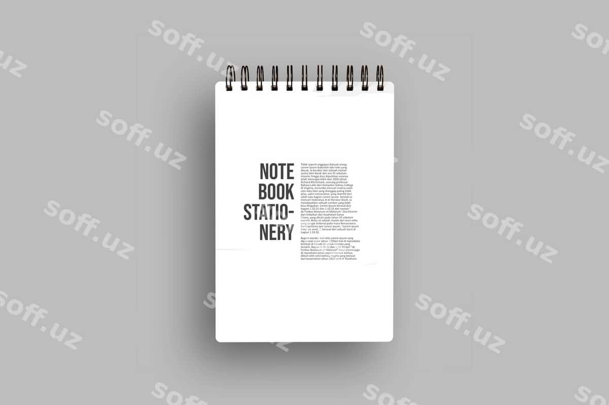 Daftar namunasi | Notebook mockup 1