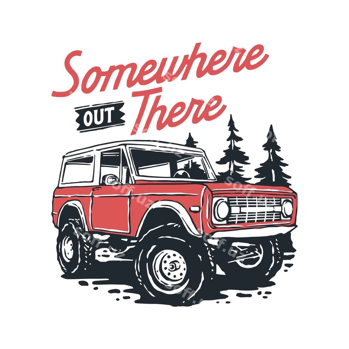 Offroad mashina illustratsiyasi | Offroad car illustration 1