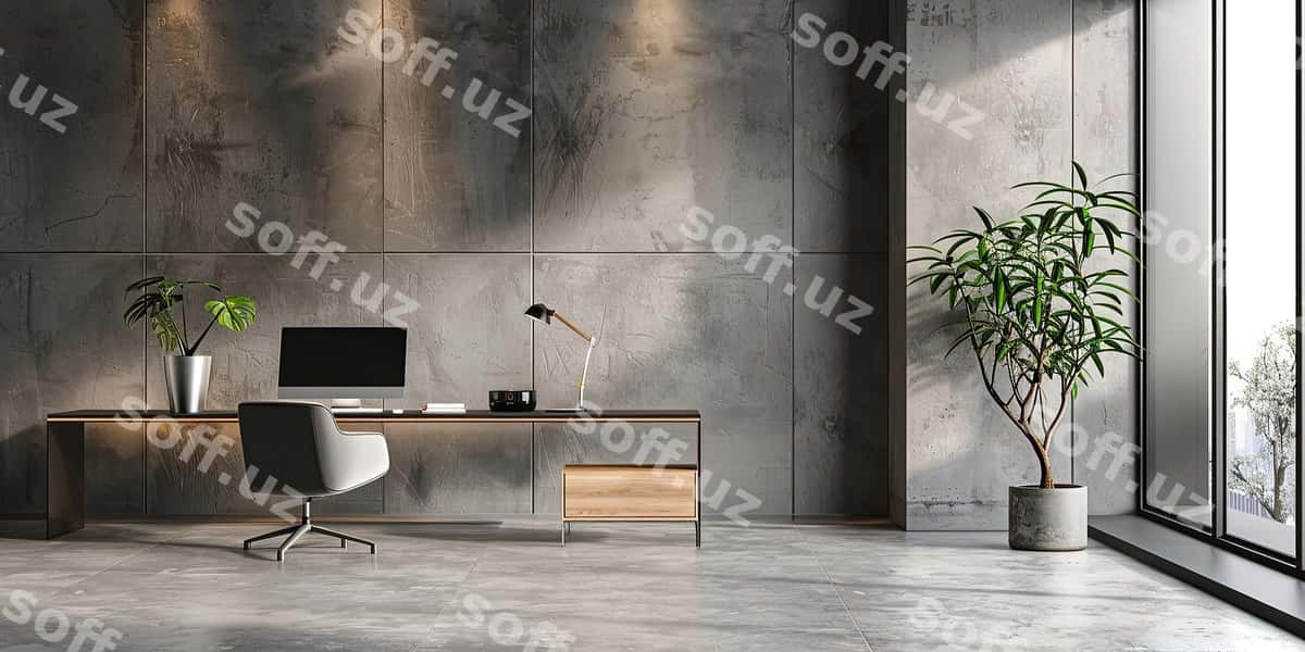 Zamonaviy boshqaruvchi ofis ish joyi | Ontemporary executive office workspace 1