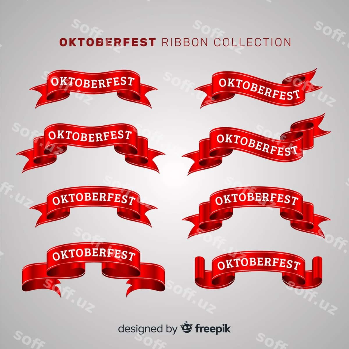 Asl komplekt Oktobefest lentalari | Original set oktobefest ribbons 1