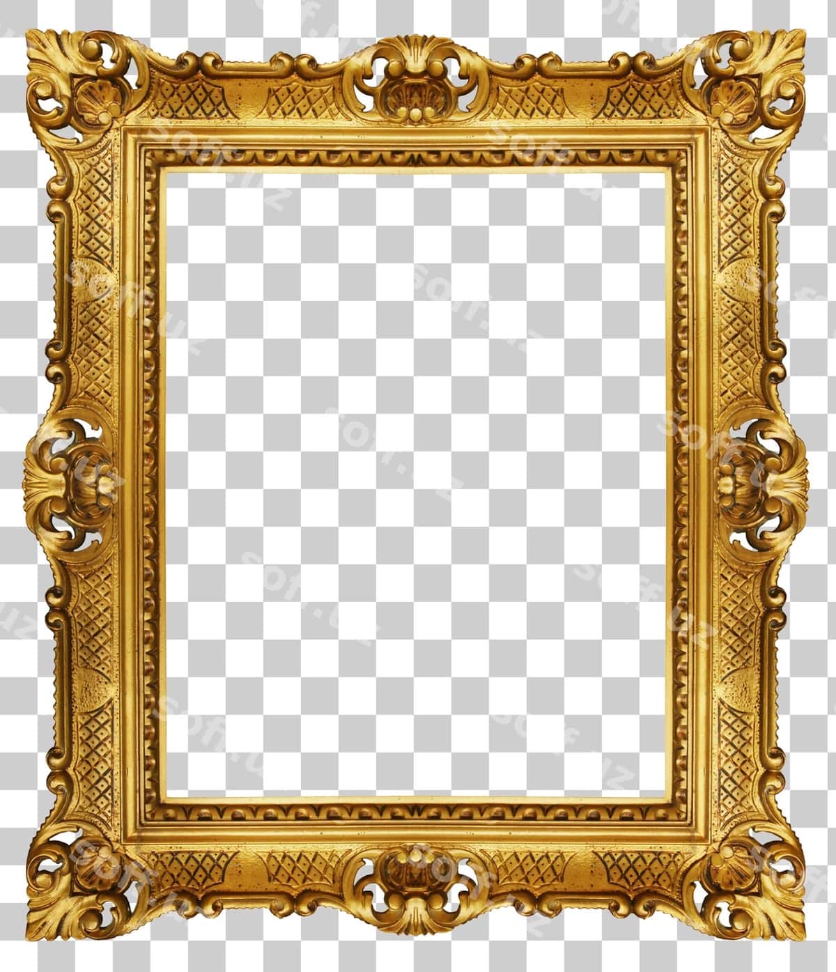 Bezatilgan oltin ramka | Ornate gold frame 1