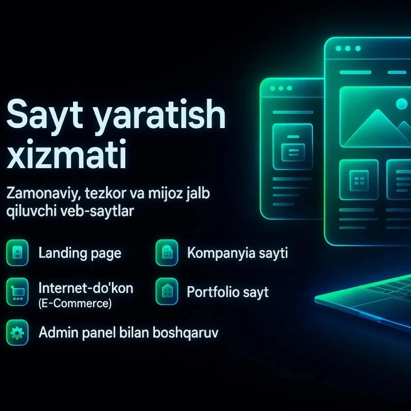 Veb-sayt yaratish va kalkulyator hisoblash tizimini ulash 1