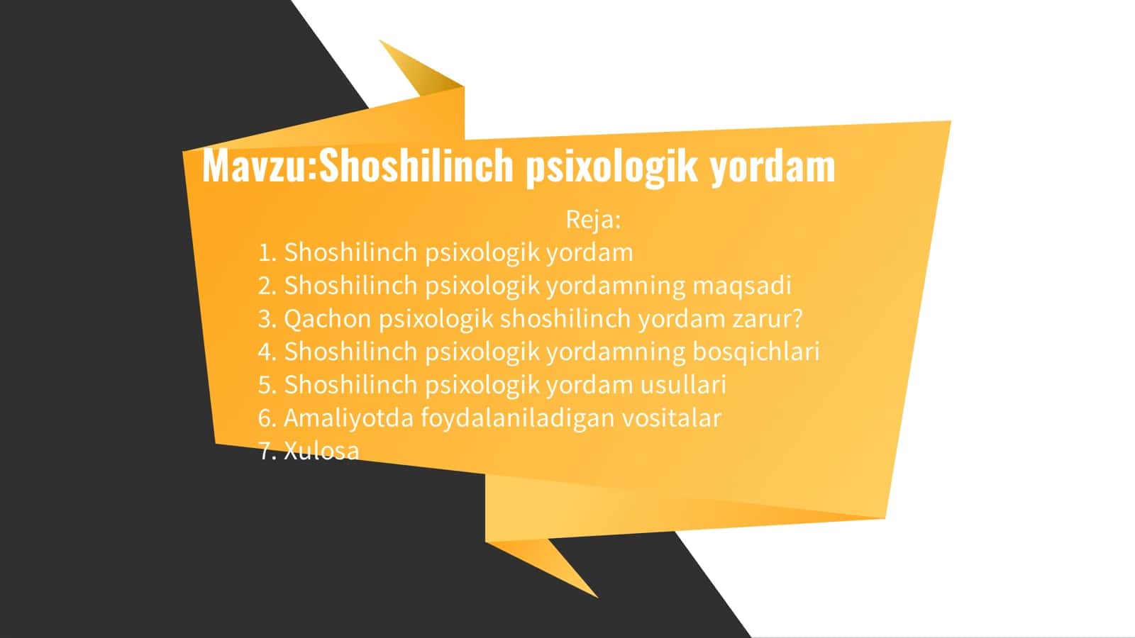 Shoshilinch psixologik yordam 1