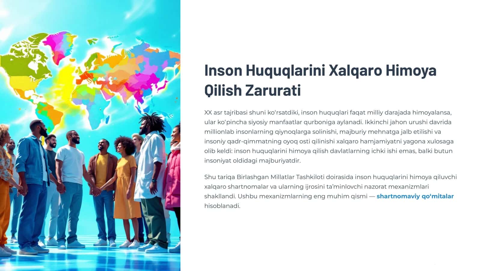 Inson Huquqlarini Xalqaro Himoya Qilish Zarurati 1