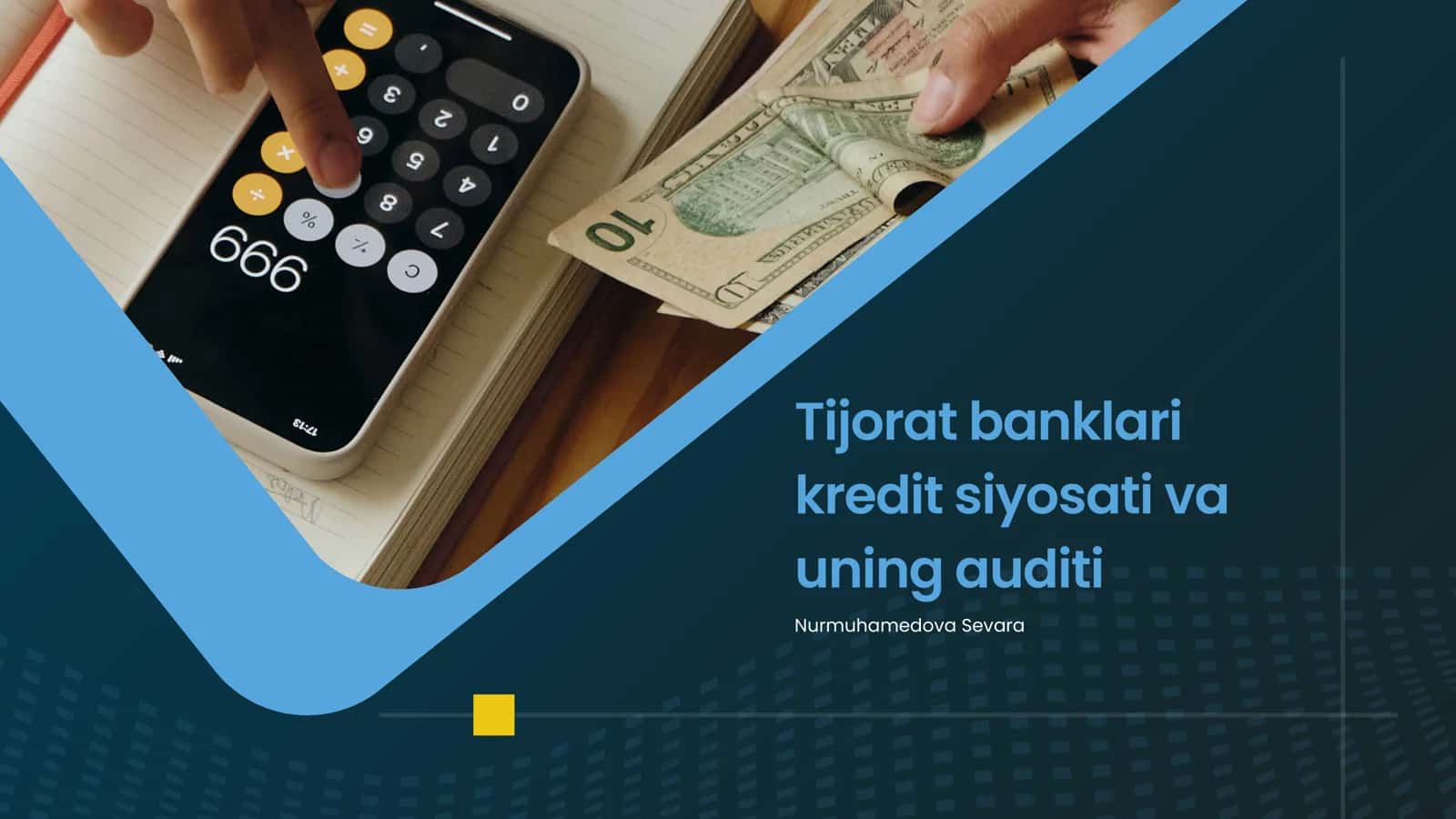 Tijorat banklari kredit siyosati va uning auditi 1