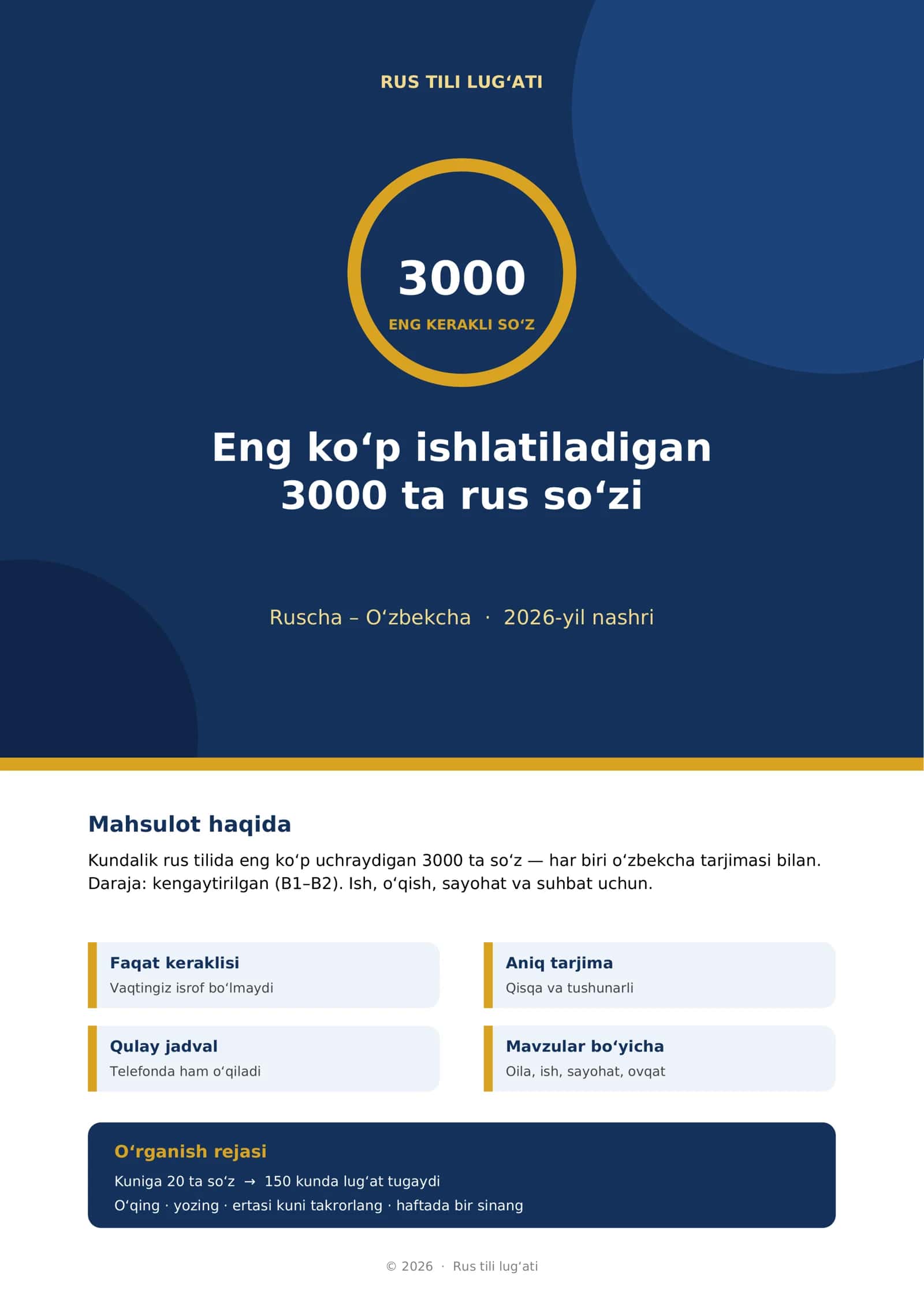 RUS TILI LUG'ATI Top 3000 1
