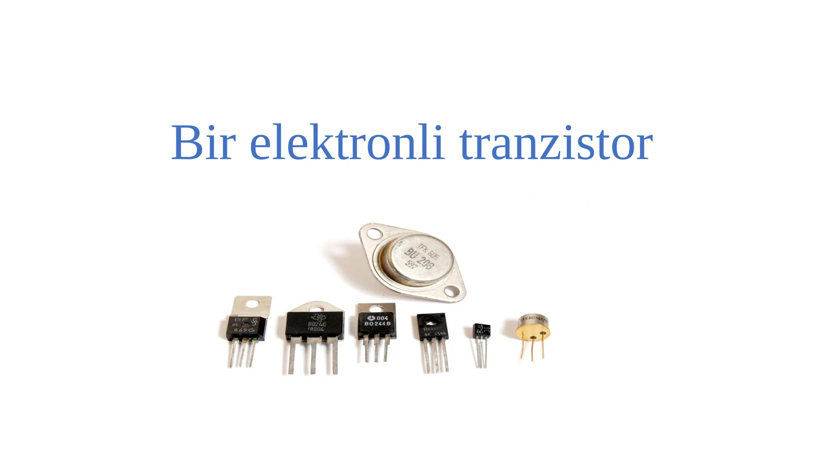 Bir elektronli tranzistor 1