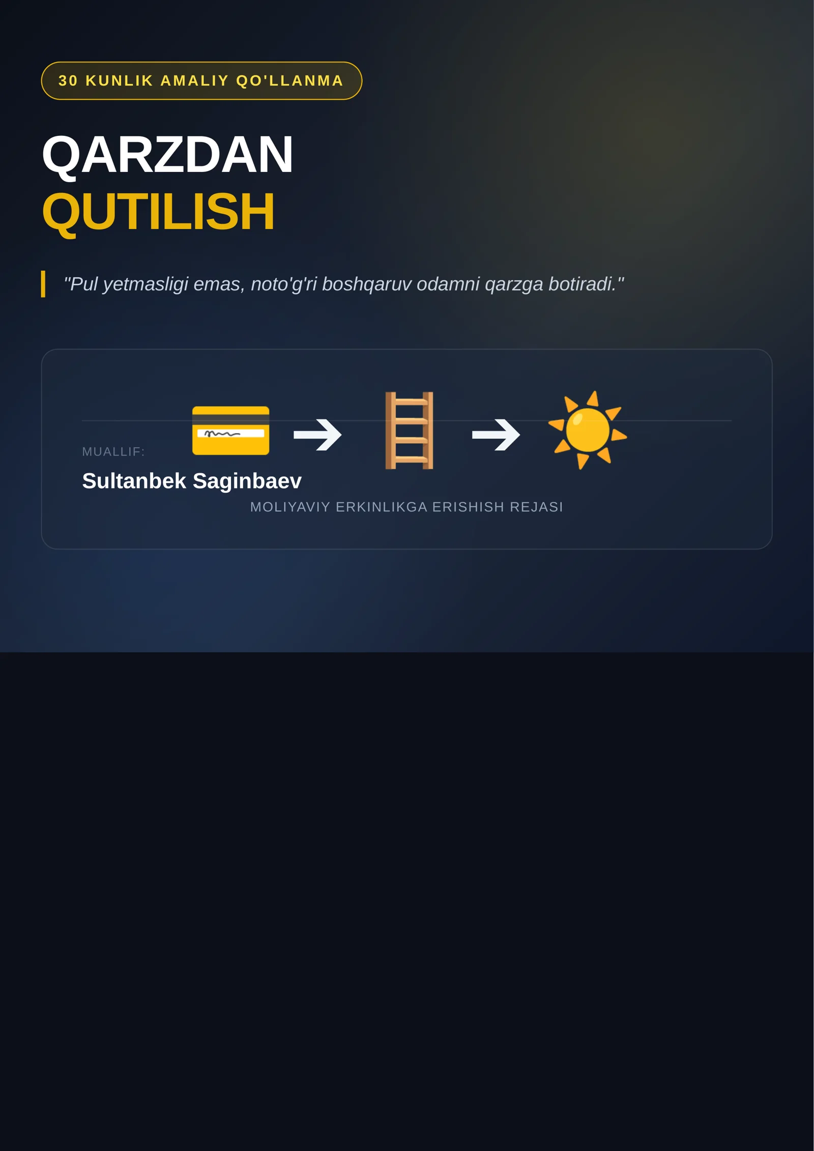 Qarzdan qutilish texnikasi - 99% ishlaydigan, sinalgan usullar 1