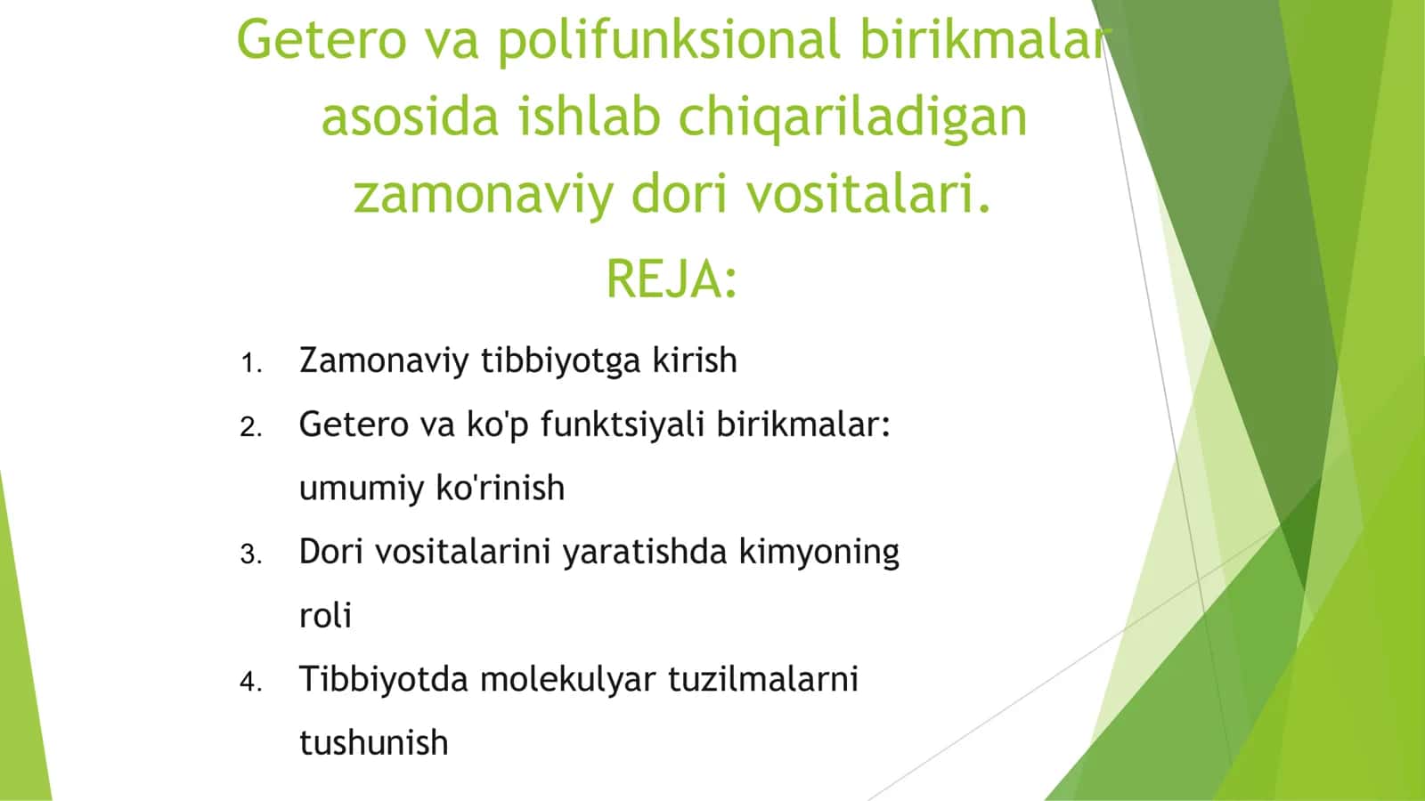 Zamonaviy tibbiyotga kirish 1