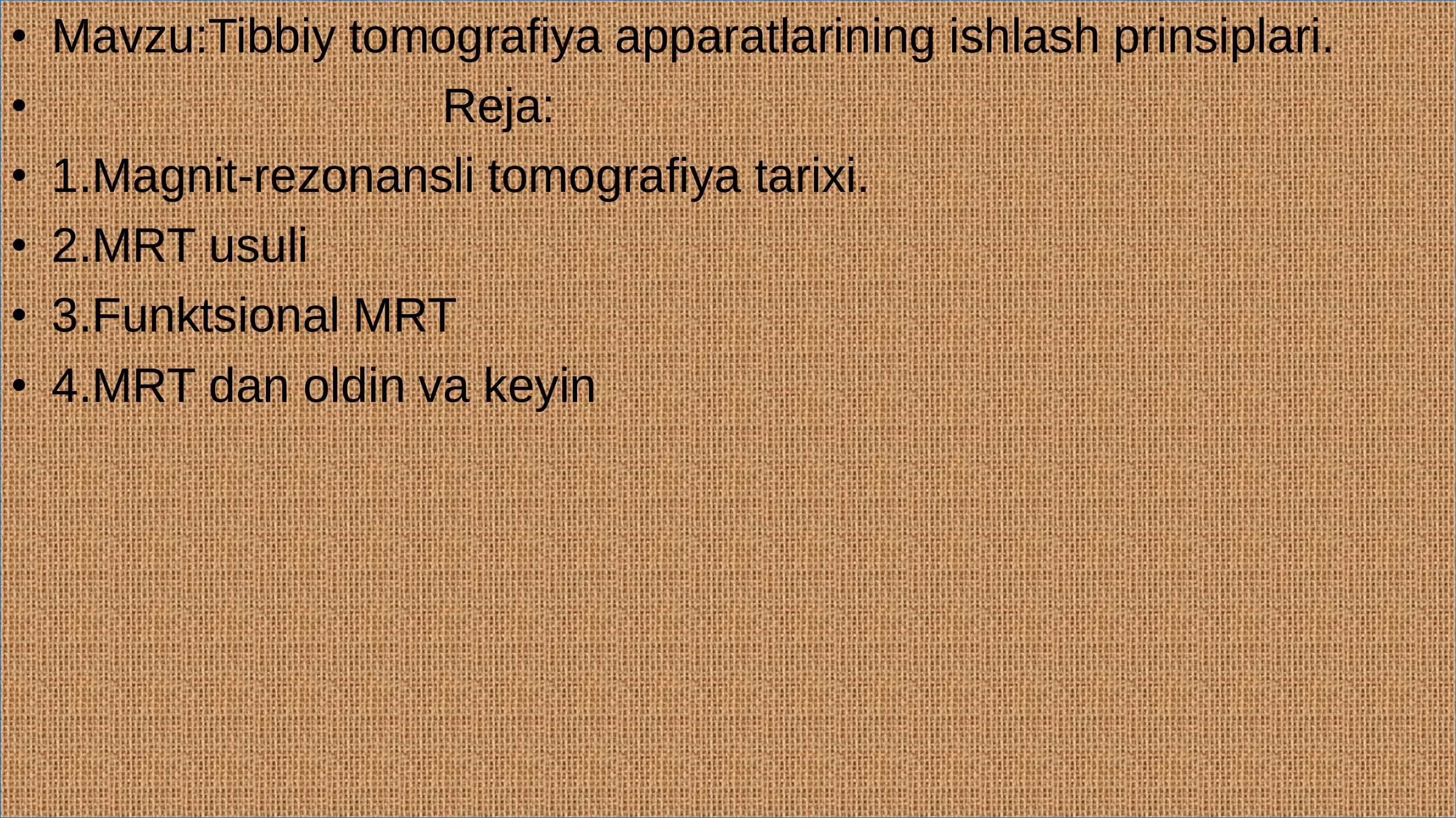 Tibbiy tomografiya apparatlarining ishlash prinsiplari 1