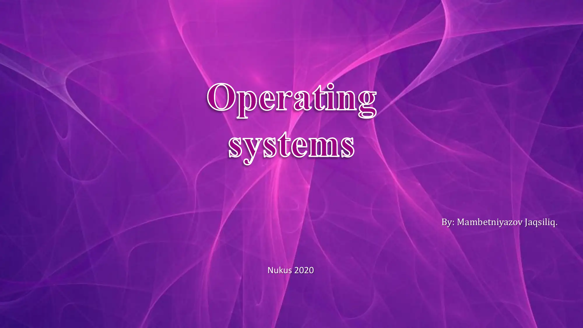 Operating Systems 1