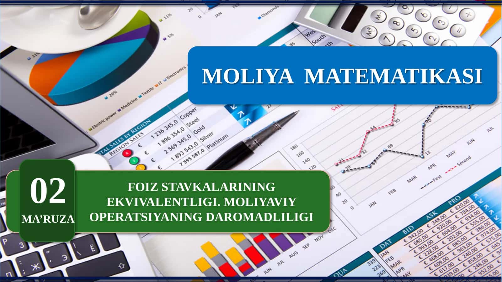MOLIYA MATEMATIKASI: FOIZ STAVKALARINING EKVIVALENTLIGI. MOLIYAVIY OPERATSIYANING DAROMADLILIGI 1