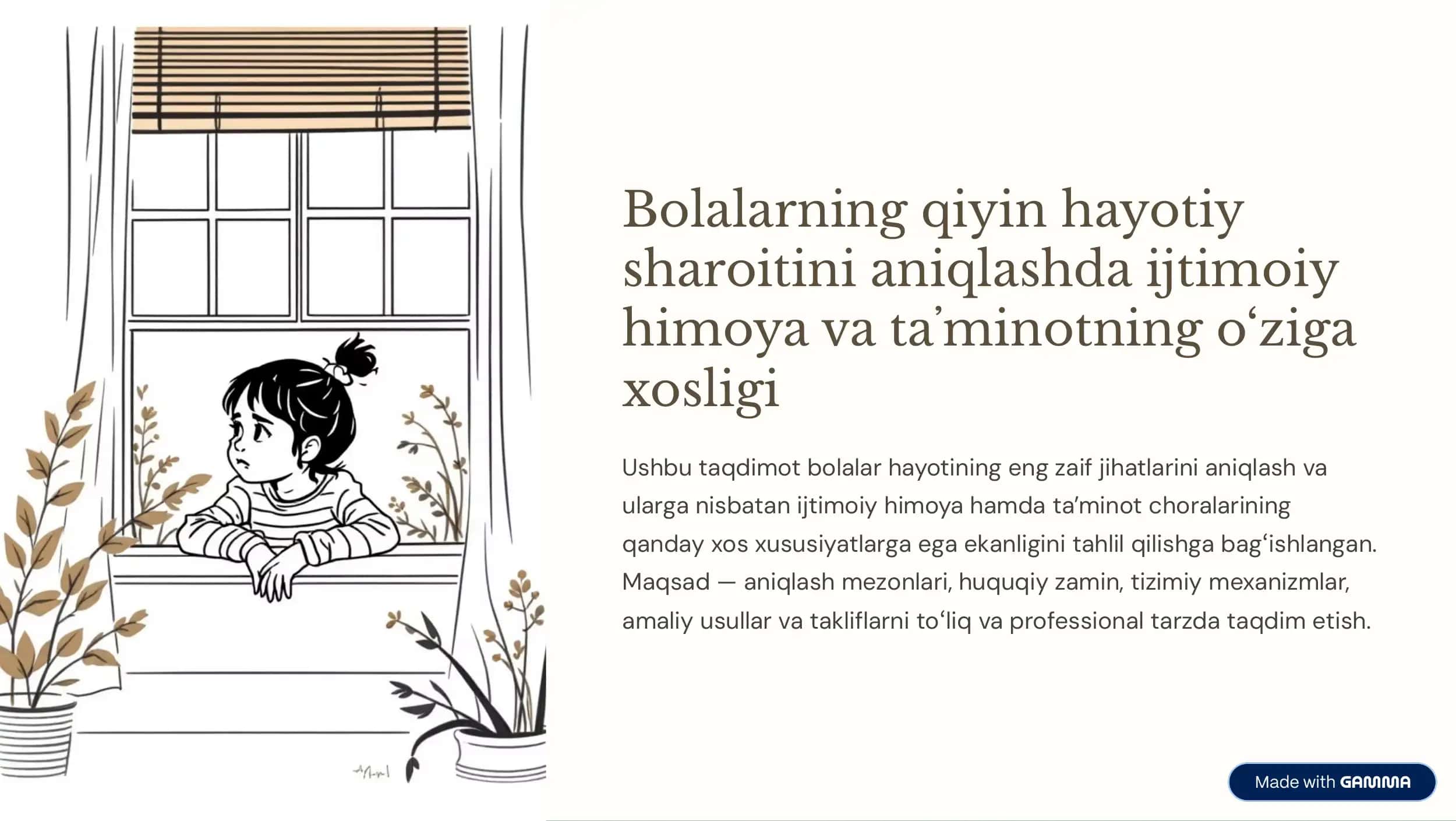 Bolalarning qiyin hayotiy sharoitini aniqlash 1