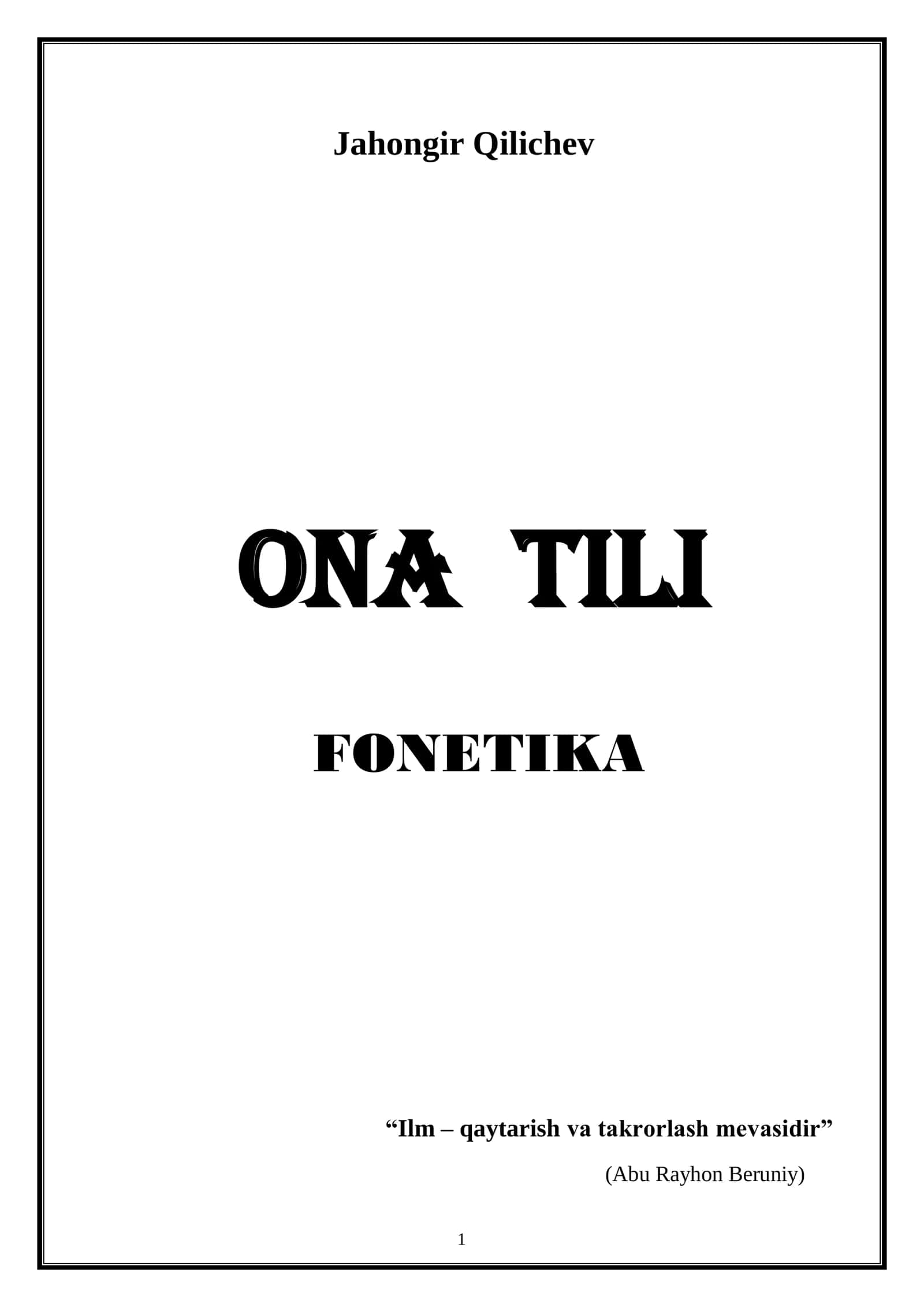 FONETIKA 1