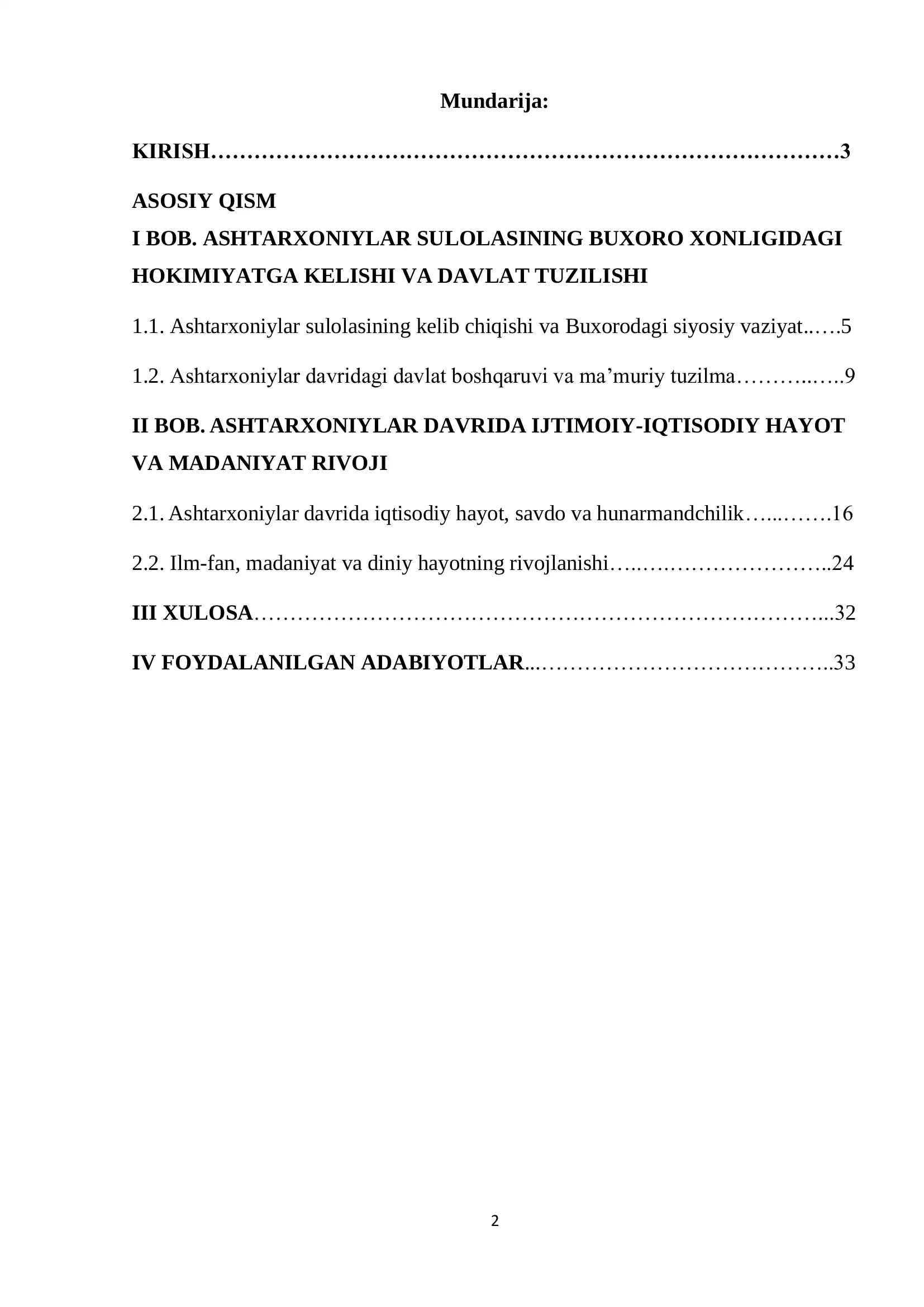 Buxoro xonligida ashtarxoniylar davrida tarixi 1