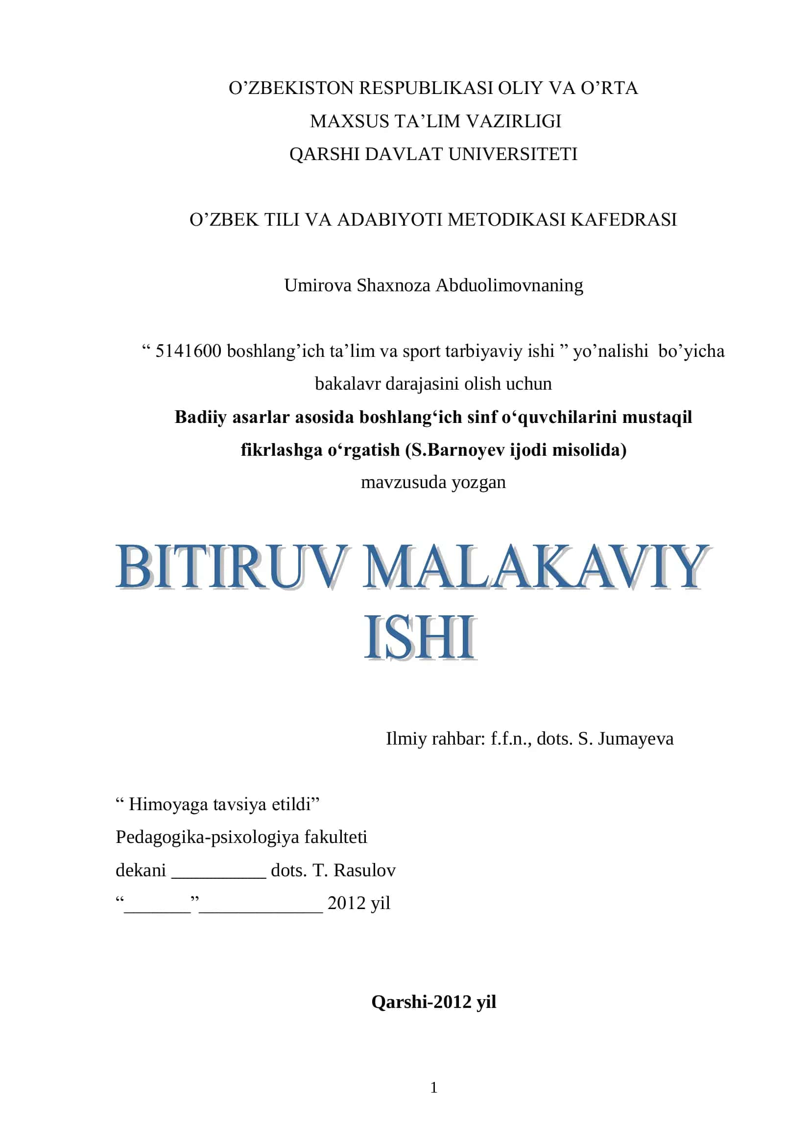 5141600 boshlang‘ich ta‘lim va sport tarbiyaviy ishi 1