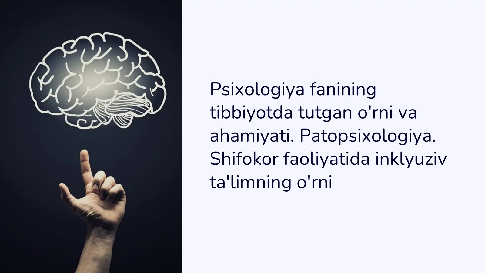 Psixologiya fanining tibbiyotda tutgan o'rni 1