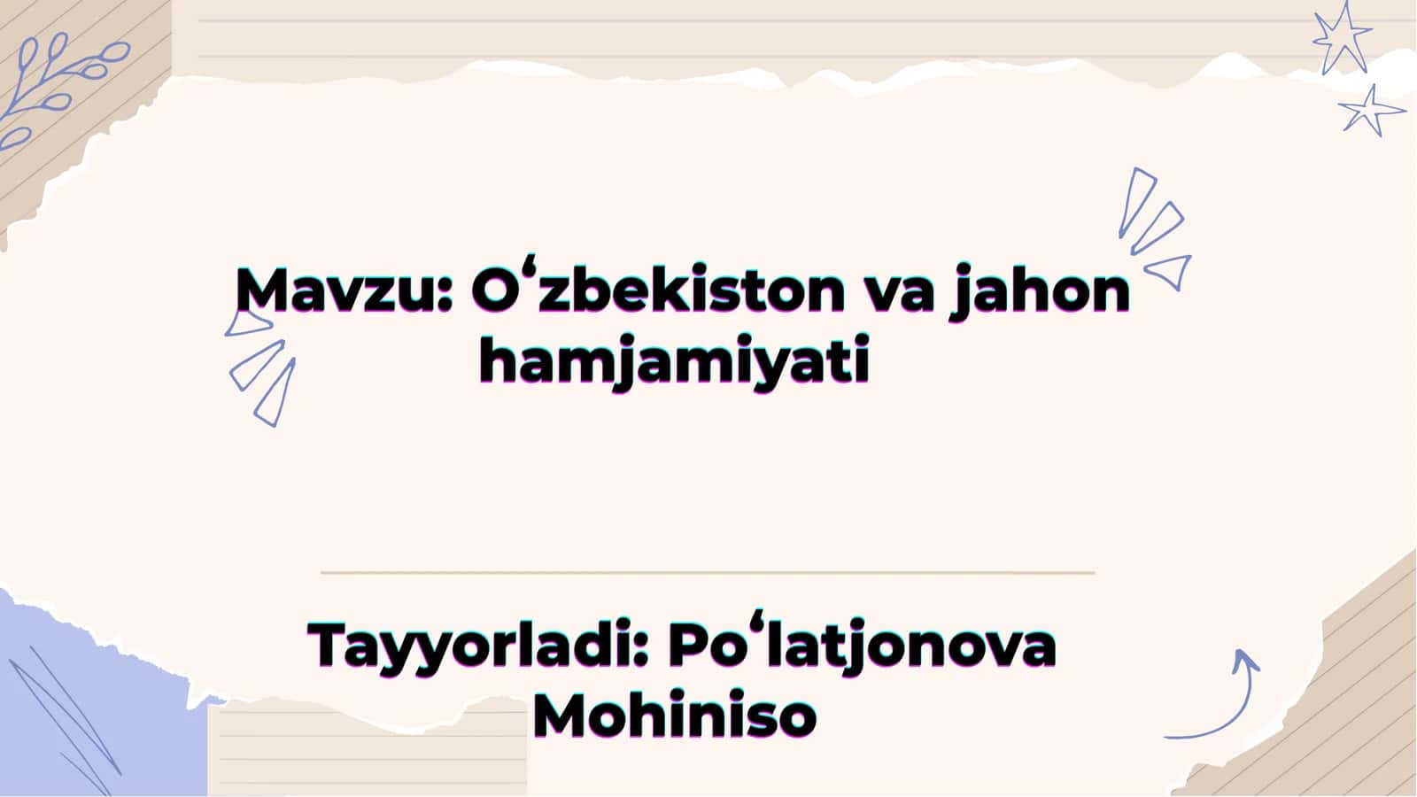 Birlashgan Millatlar Tashkiloti (BMT) 1