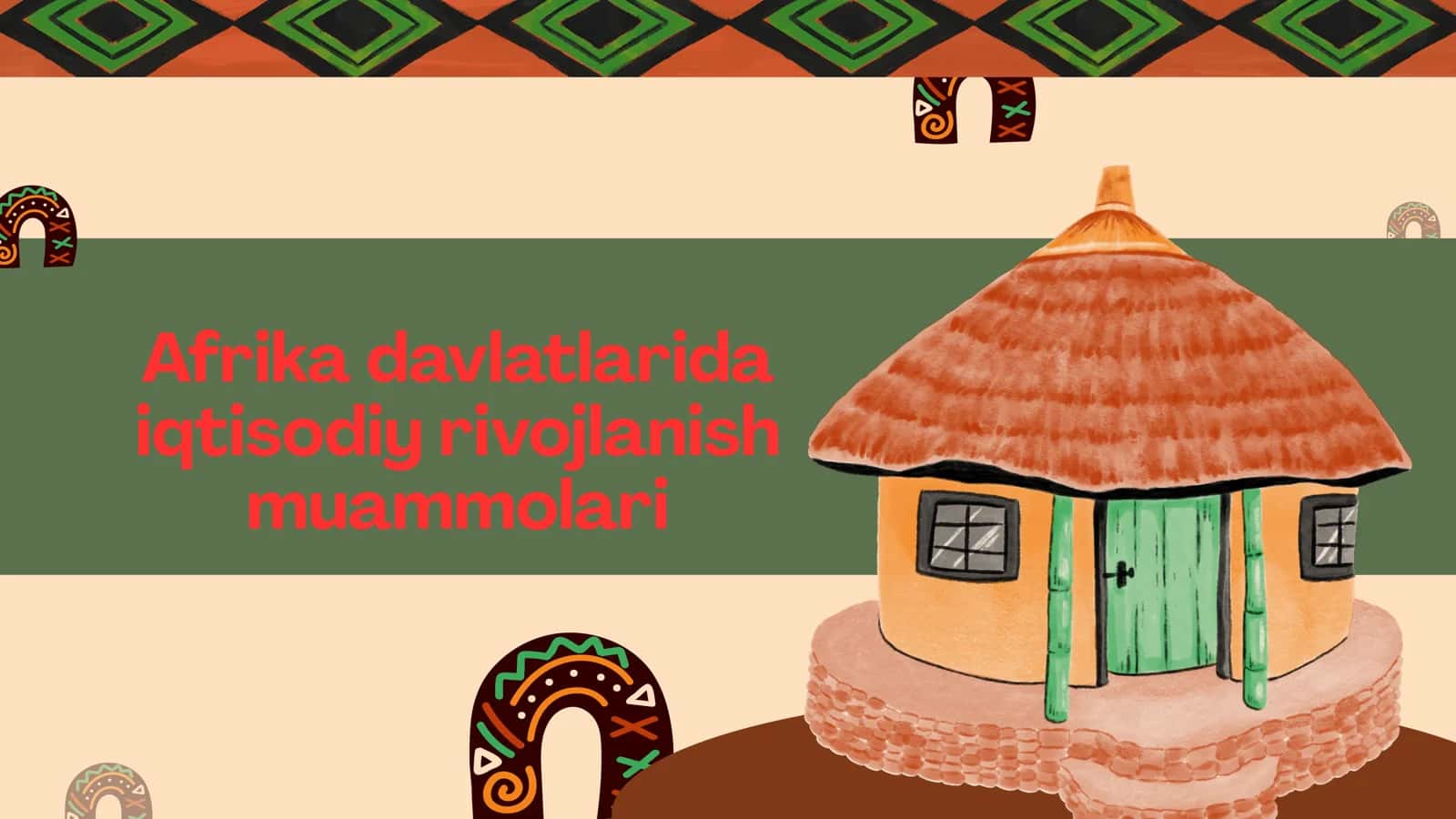 Afrika davlatlarida iqtisodiy rivojlanish muammolari 1