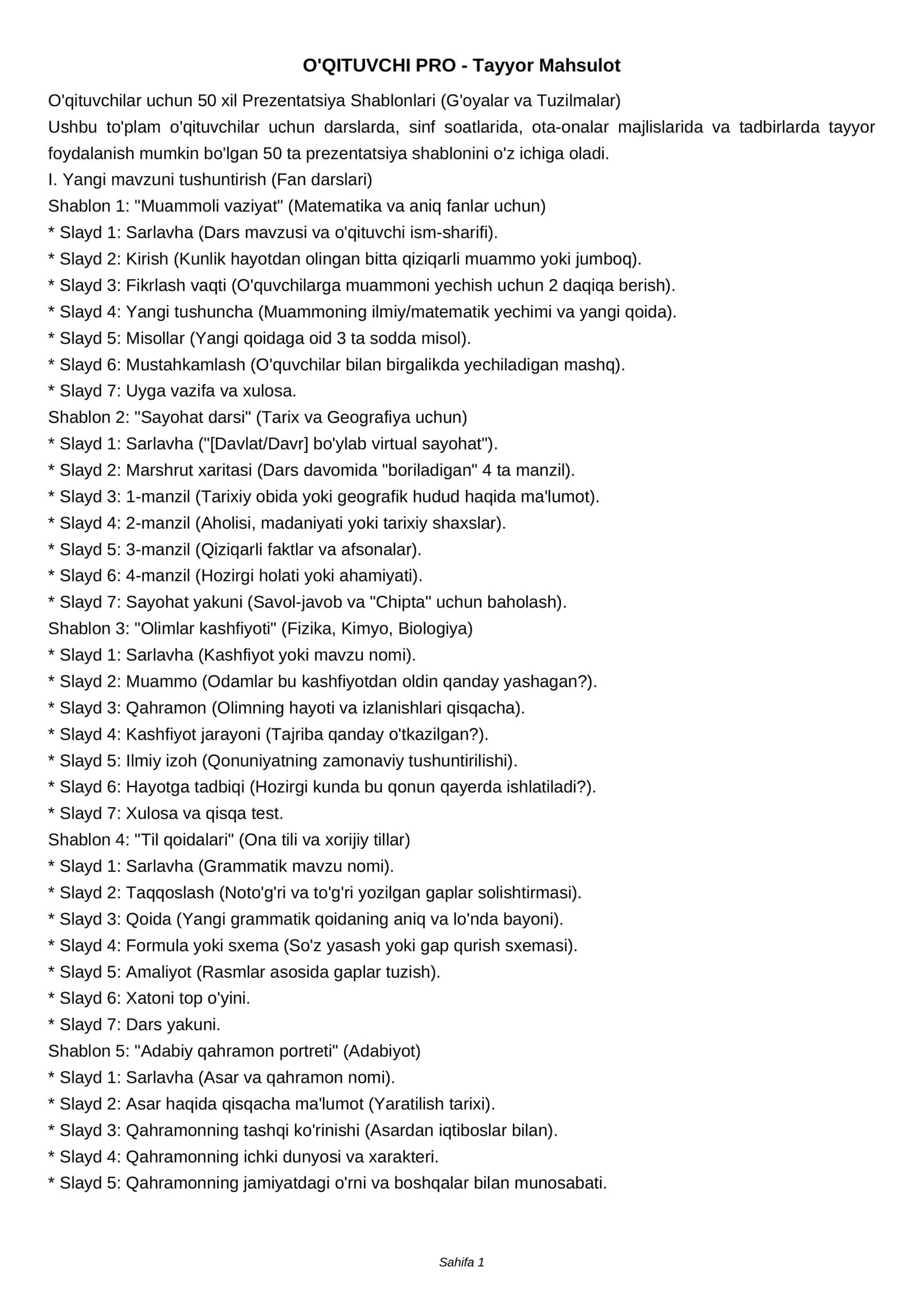Tadqiqot PRO - Tayyor Mahsulot 1