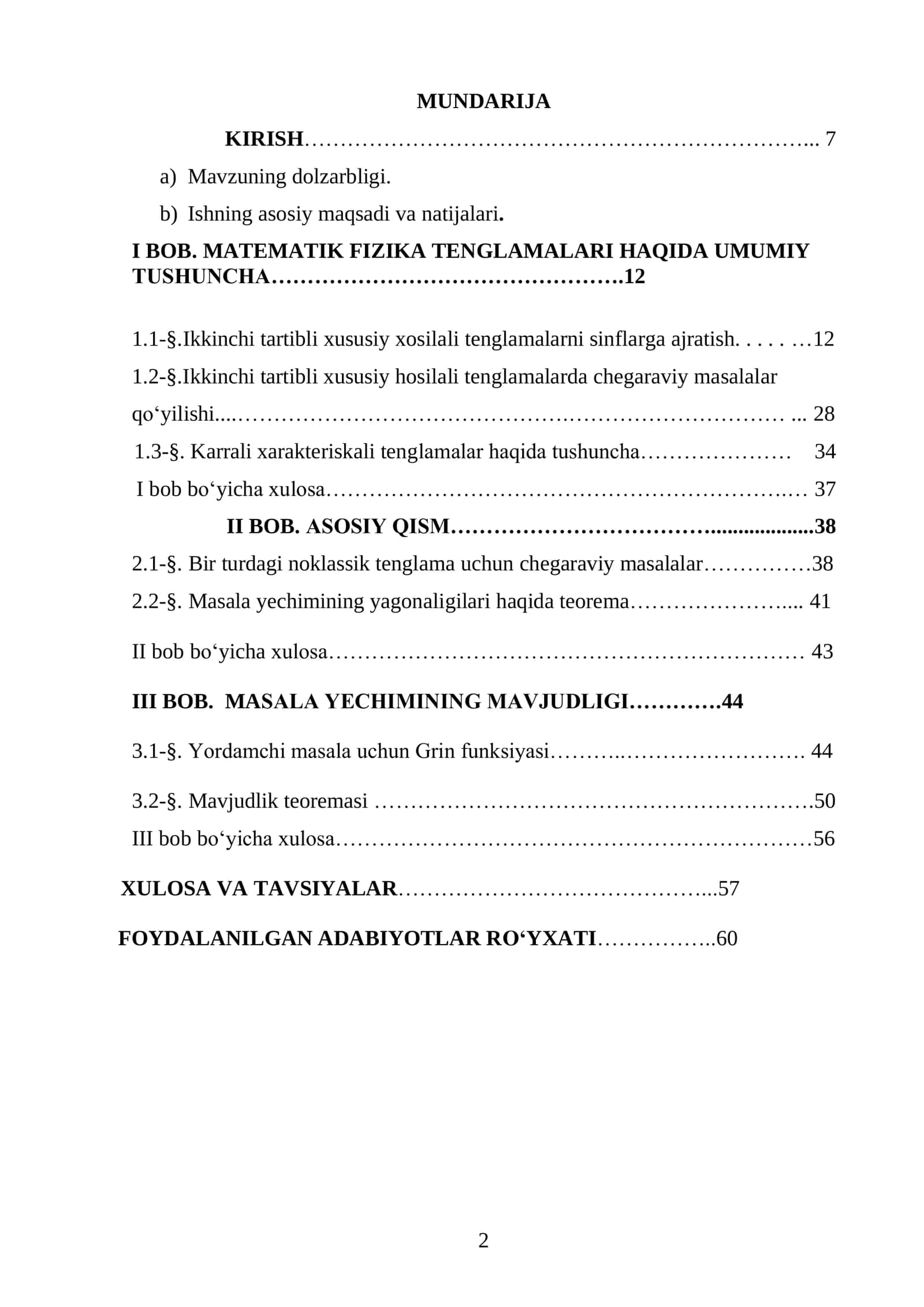 MATEMATIK FIZIKA TENGLAMALARI HAQIDA UMUMIY TUSHUNCHA 1