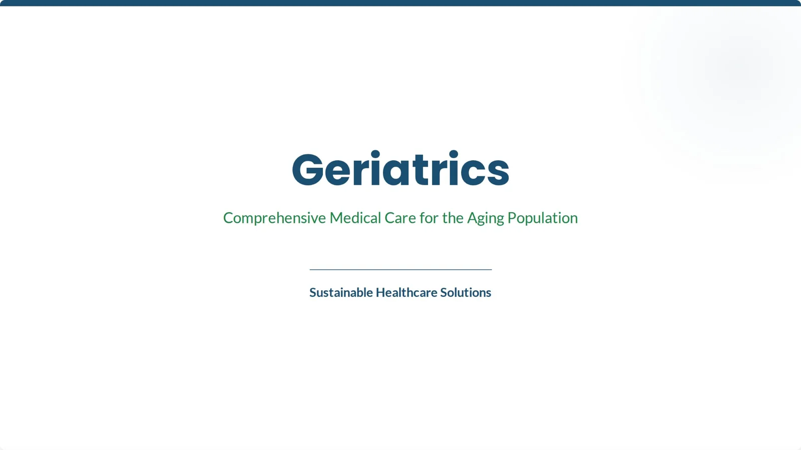 Geriatrics 1