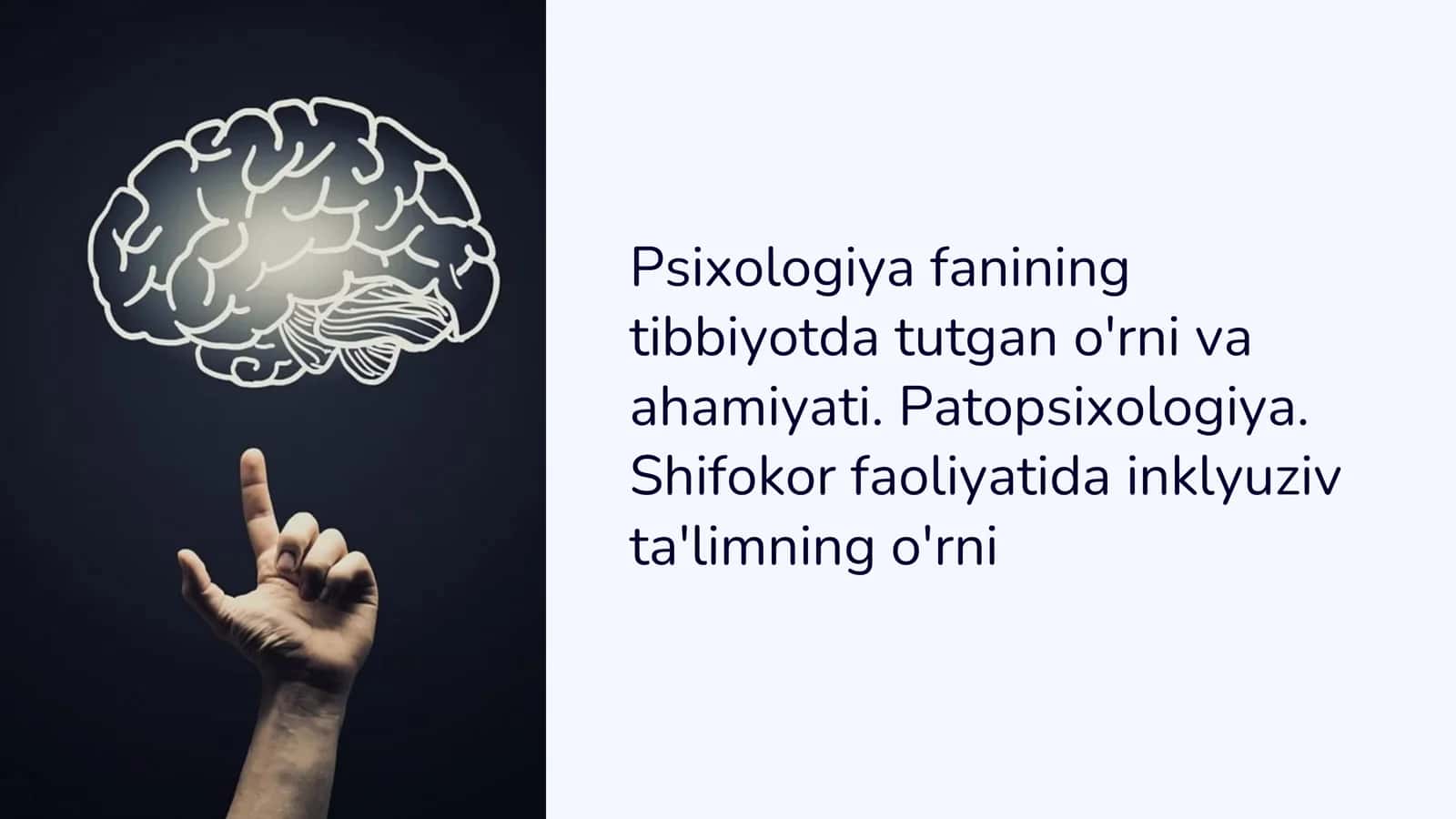 Psixologiya fanining tibbiyotda tutgan o'rni va ahmiyati 1