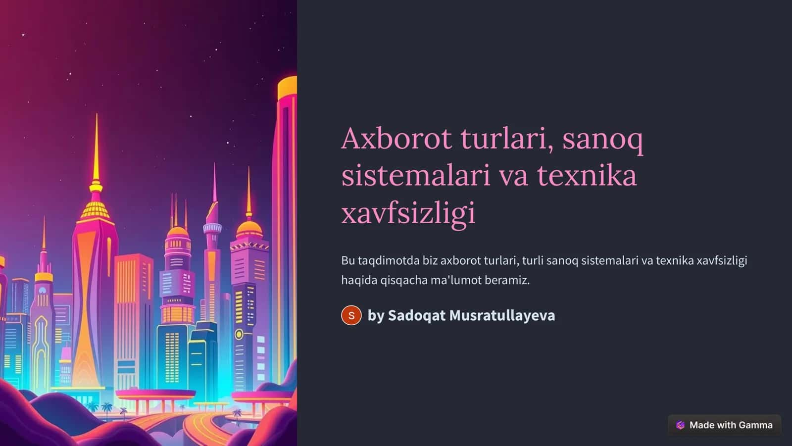 Axborot turlari 1