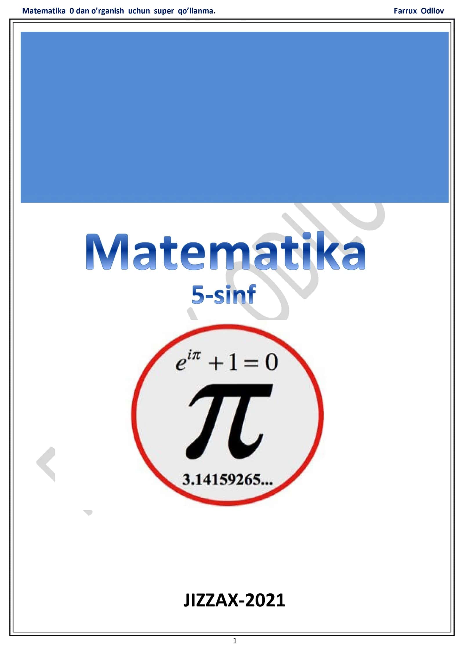 Matematika 0 dan o'rganish uchun super qo'llanma 1