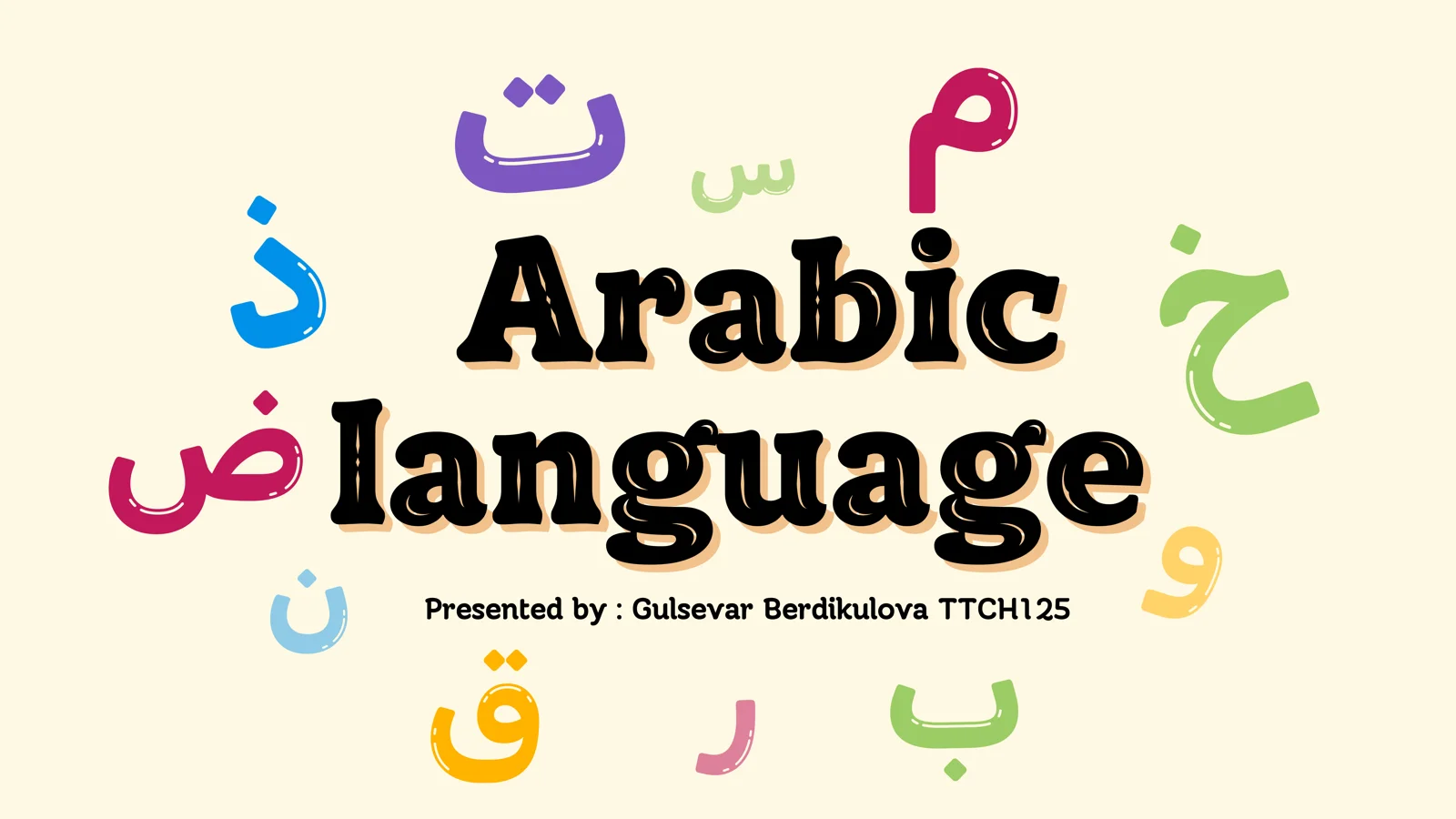 Arabic alphabet 1