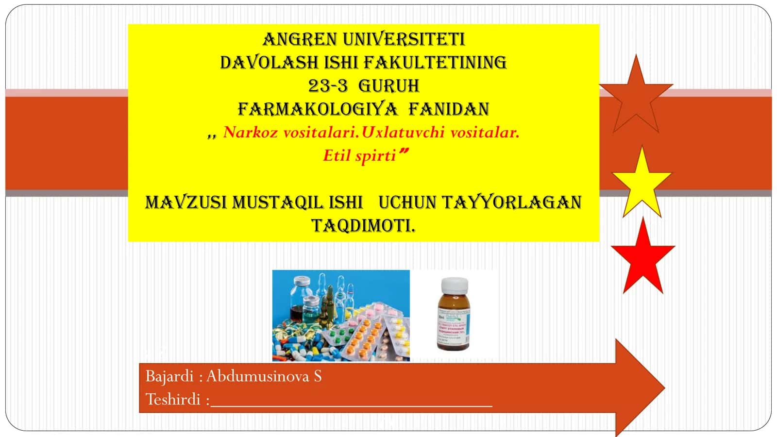 Farmakologiya fanidan 1