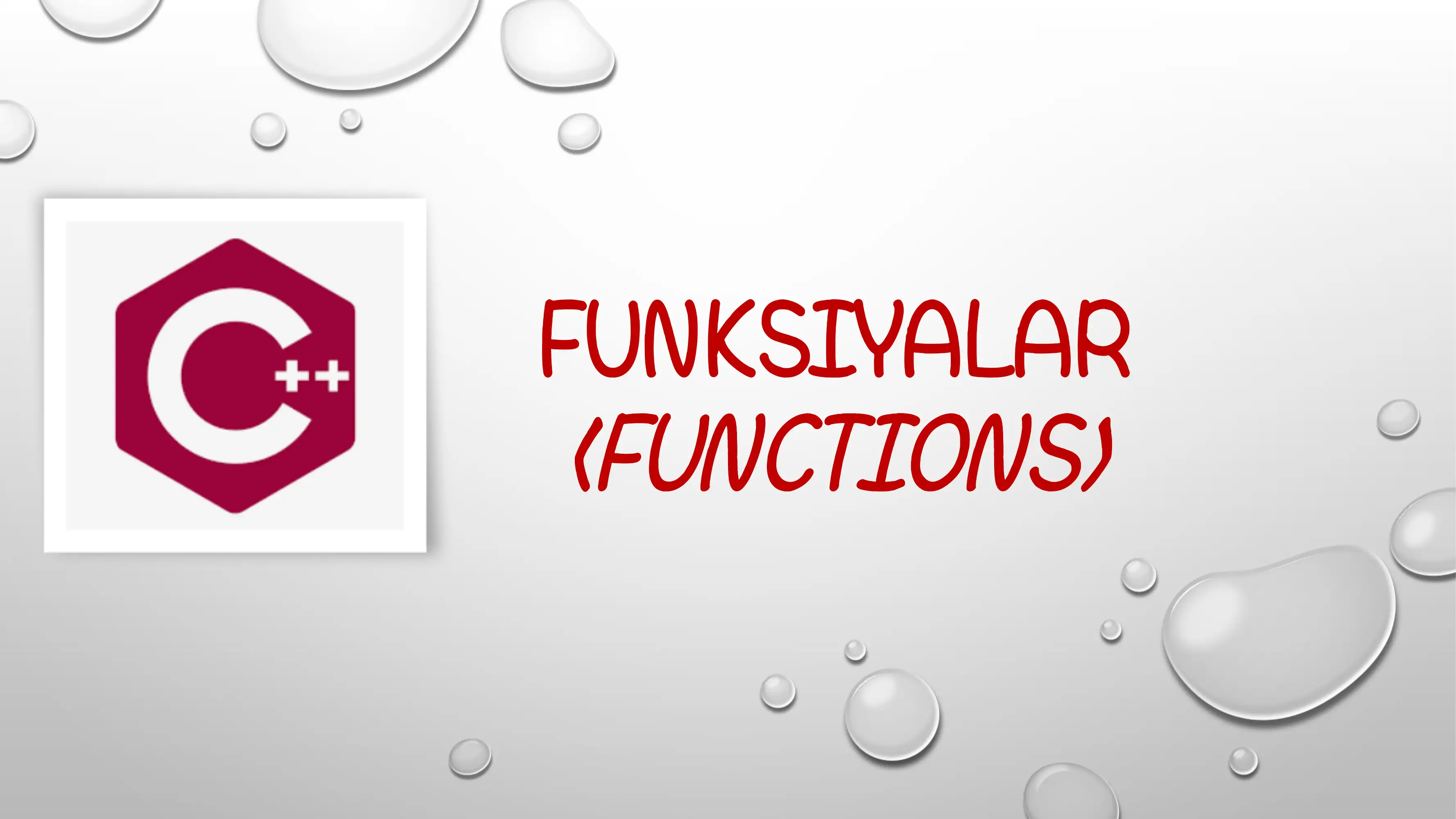 Funksiyalar 1