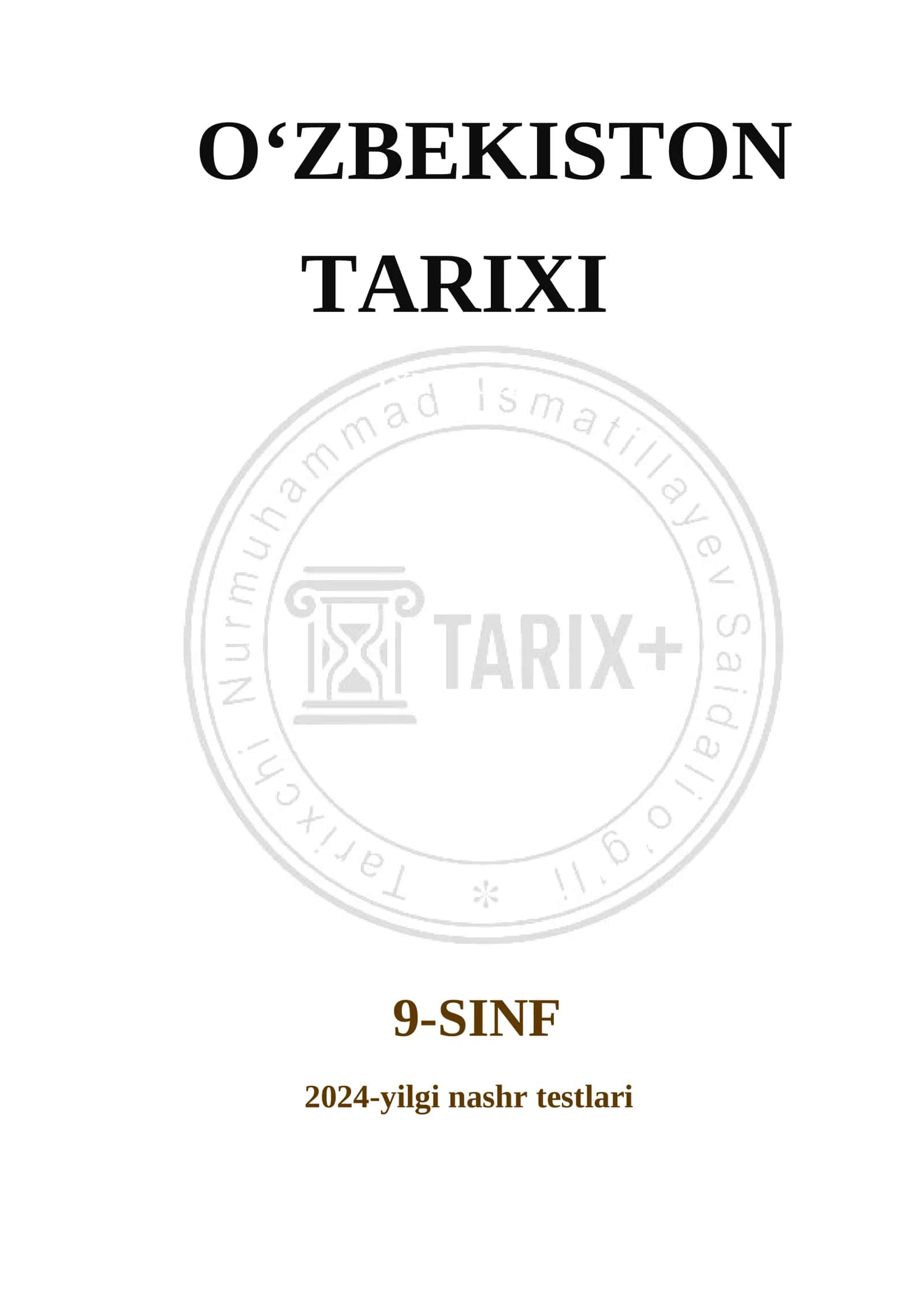 9 - sinf Oʻzbekiston tarixi test 1