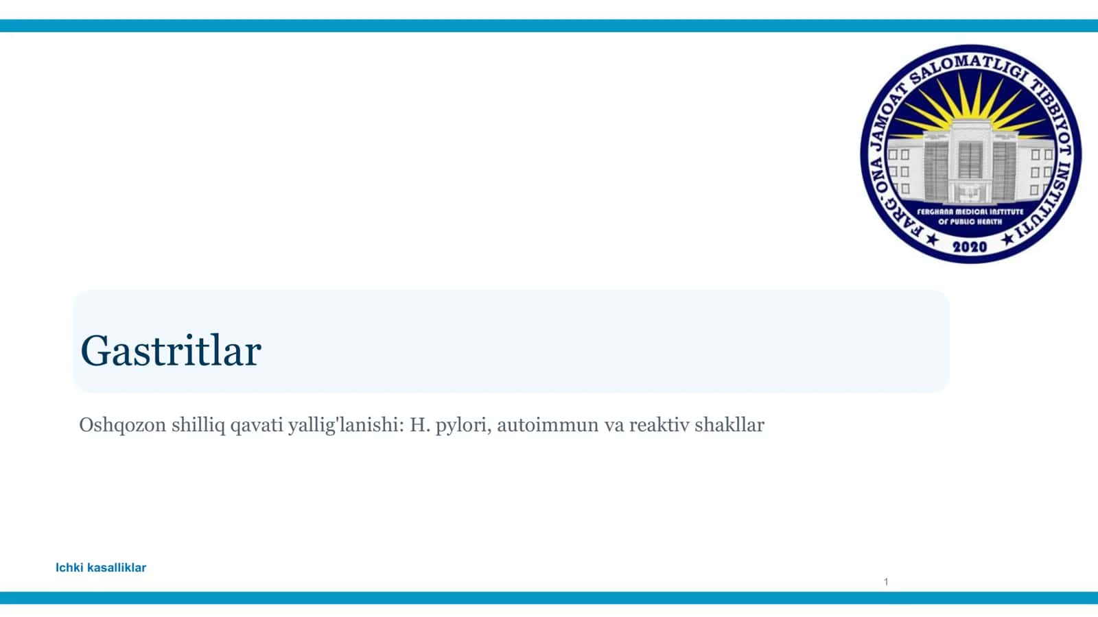 Gastritlar 1