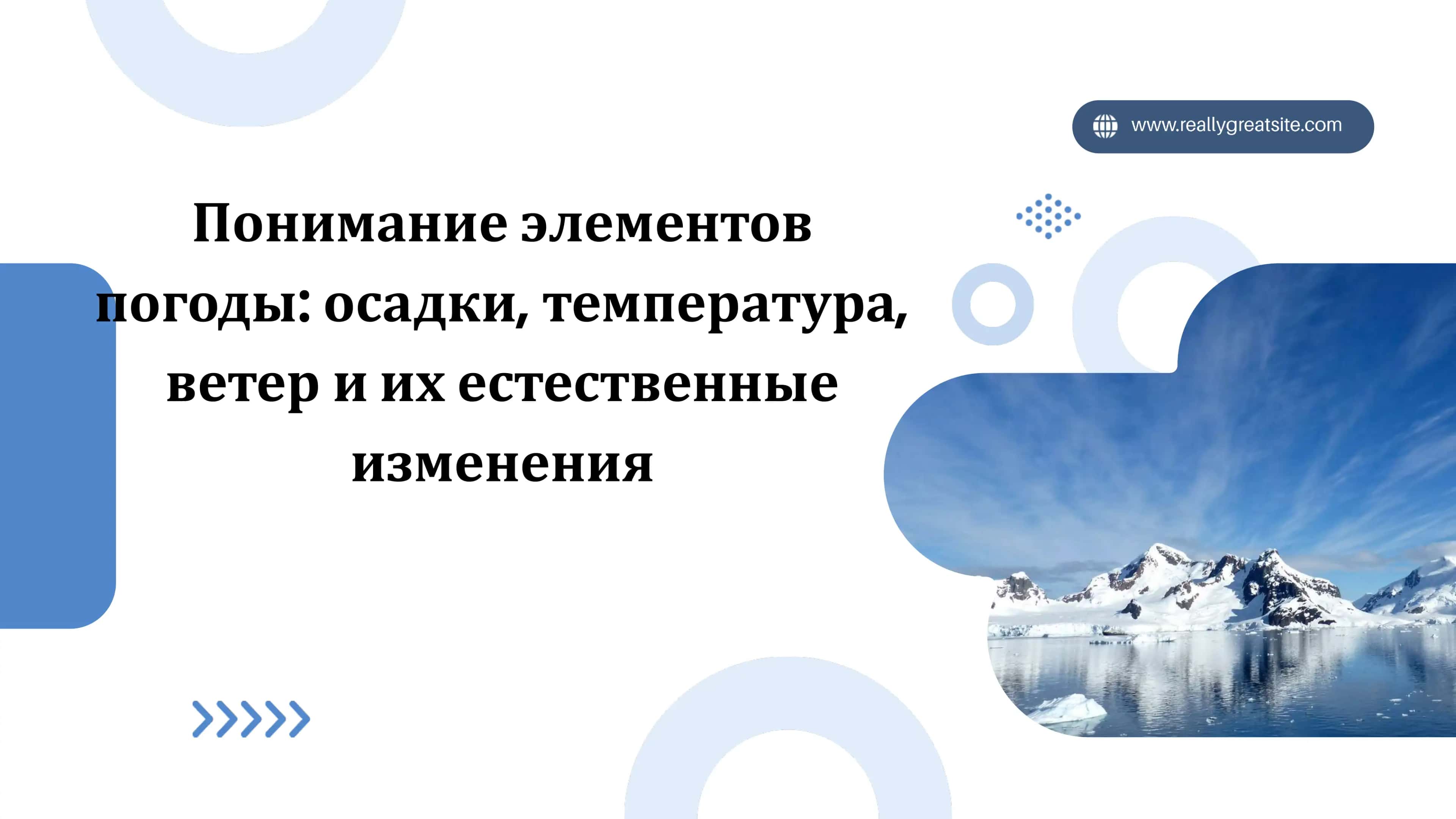 Понимание элементов погоды 1