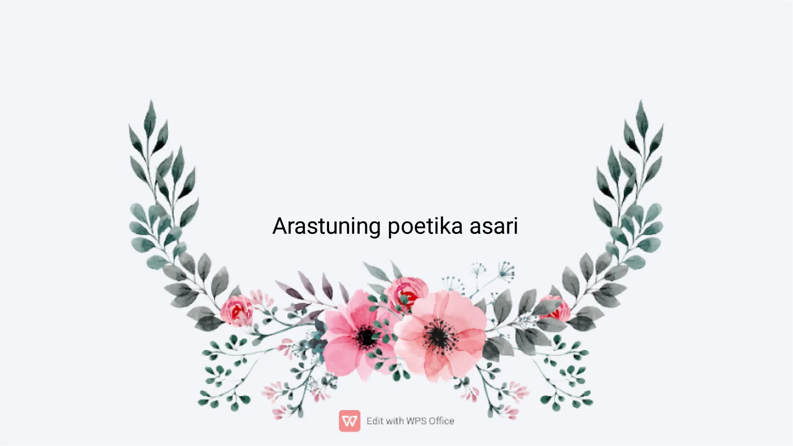 Arastuning poetika asari 1